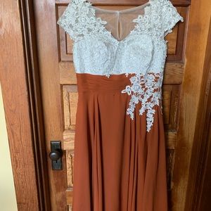 Dress hits about mid calf